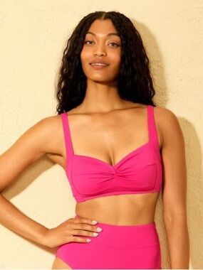 Bright Pink Shade Shore S Bikini Set